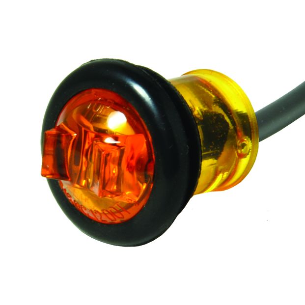 Uni-Bond LED0700A - 0.75" Round Side Marker LED Light Amber