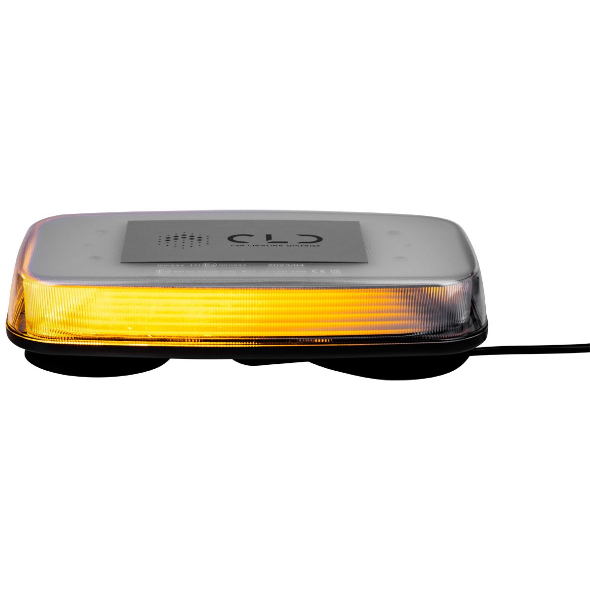 CLD CLDEM12 - 12" Emergency Amber LED Strobe Light with 26 Flash Patterns - 2000 Lumens