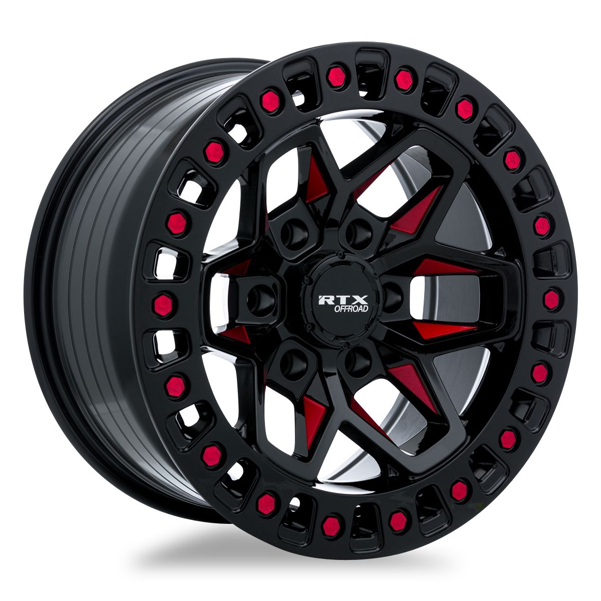 RTX® (Offroad) • 082931 • Zion • Black Milled Red • 18x9 5x127 ET-15 CB71.5