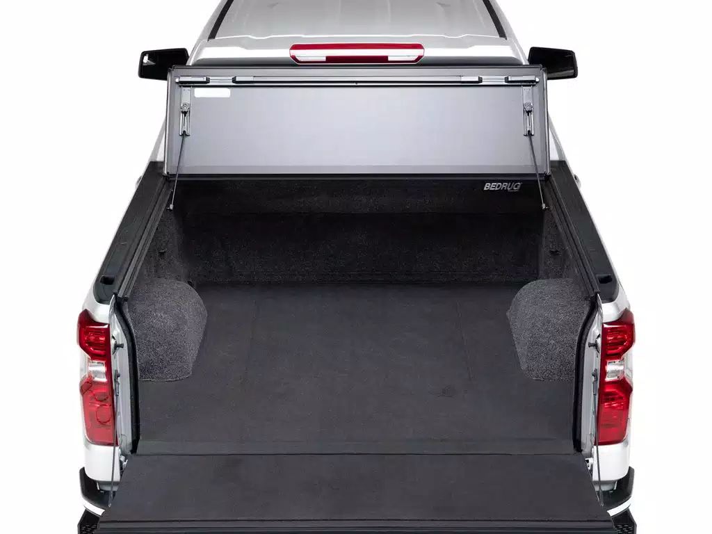 BAK® • 448134 • BakFlip MX4 • Premium Folding Tonneau Cover • Chevrolet Silverado/GMC Sierra 2500 HD/3500 HD 8' 20-22