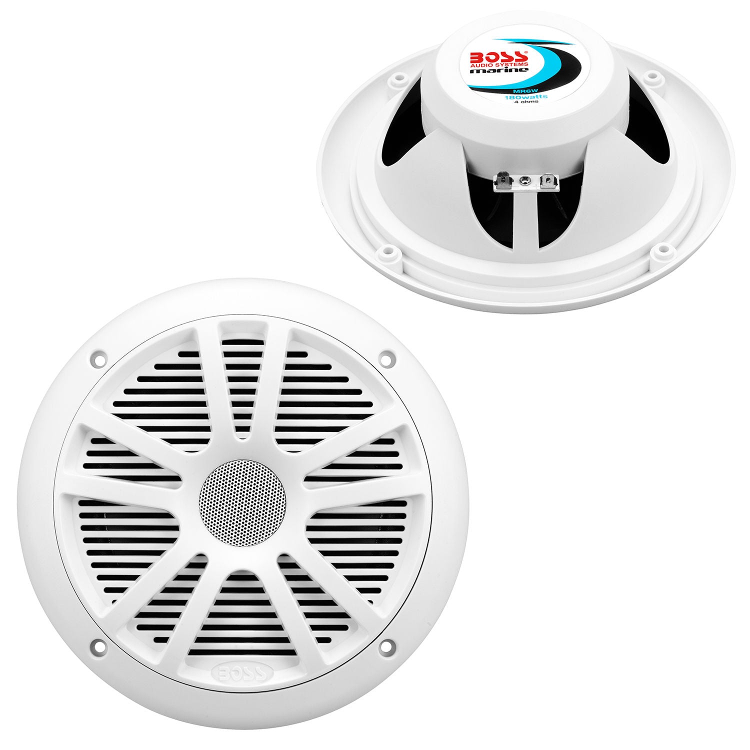 Boss MR6W - 6.5" Dual Cone 180W Marine Full Range Speakers. (Sold in Pairs)