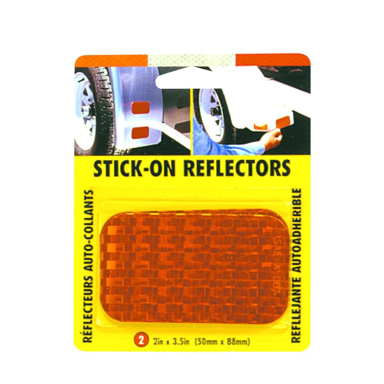 Stick-On Reflector-Amber