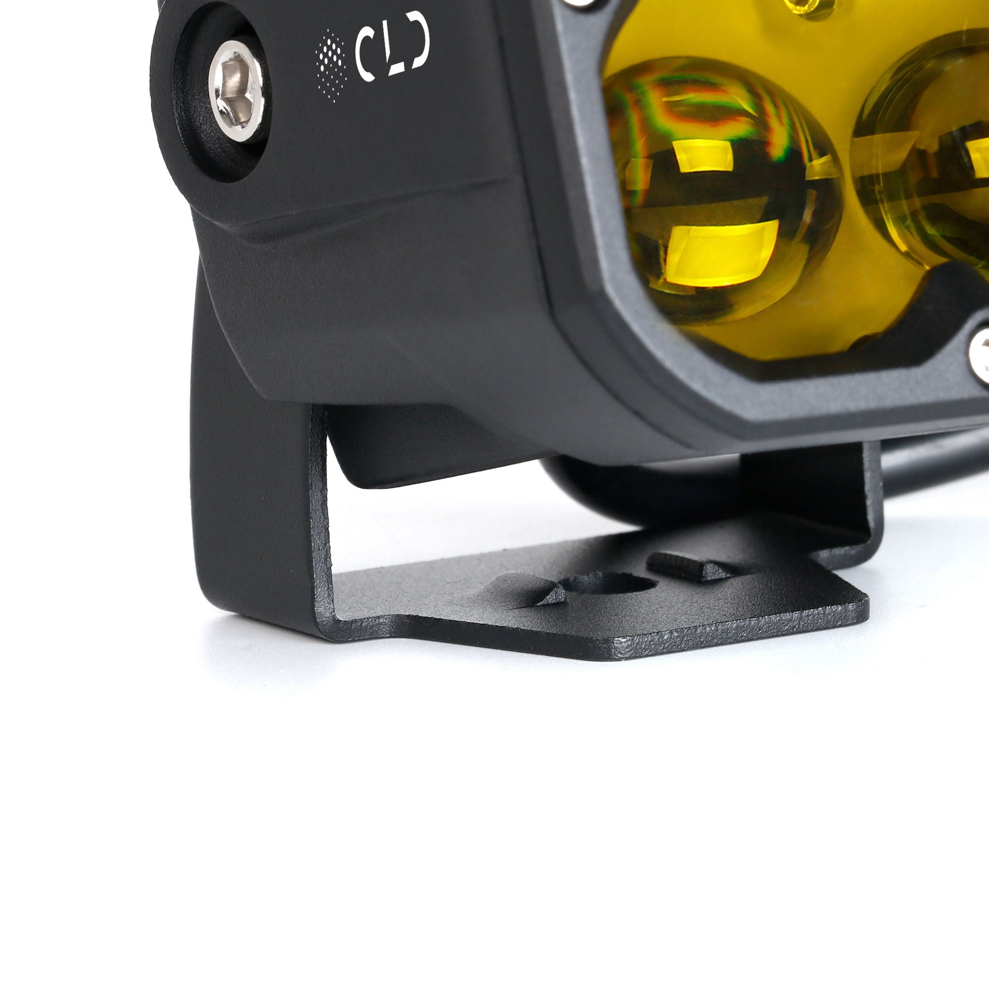 CLD CLDPCFGY - 3" Street Legal LED Pod Light - Auxiliary Square Fog Light w/Yellow Lens (620 Lumens)