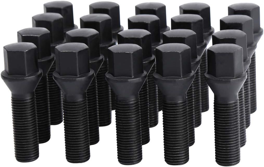 Ceco CD1860BK-5 - (20) Black Cone Seat Bolts 16x1.50 30mm 21mm Hex
