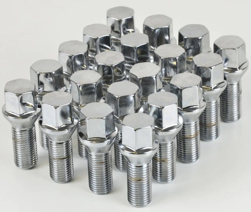 Ceco CD1860-5 - (20) Chrome Cone Seat Bolts 16x1.50 30mm 21mm Hex
