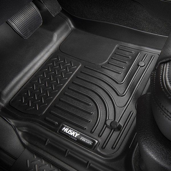 Husky Liners® • 99761 • WeatherBeater • Floor Liners • Black • First & Second Row