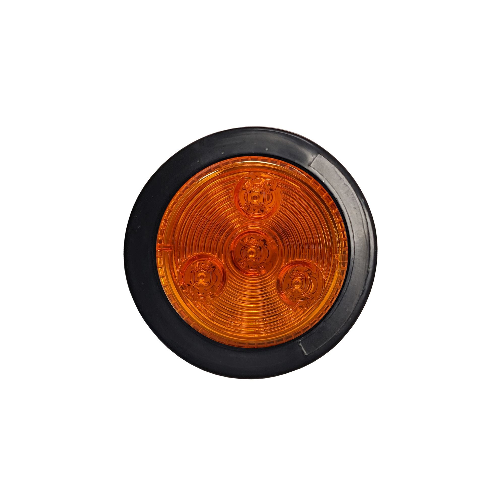 Uni-Bond KTL2001-4A - 2" Round  Side Marker LED Light Black Ring Amber