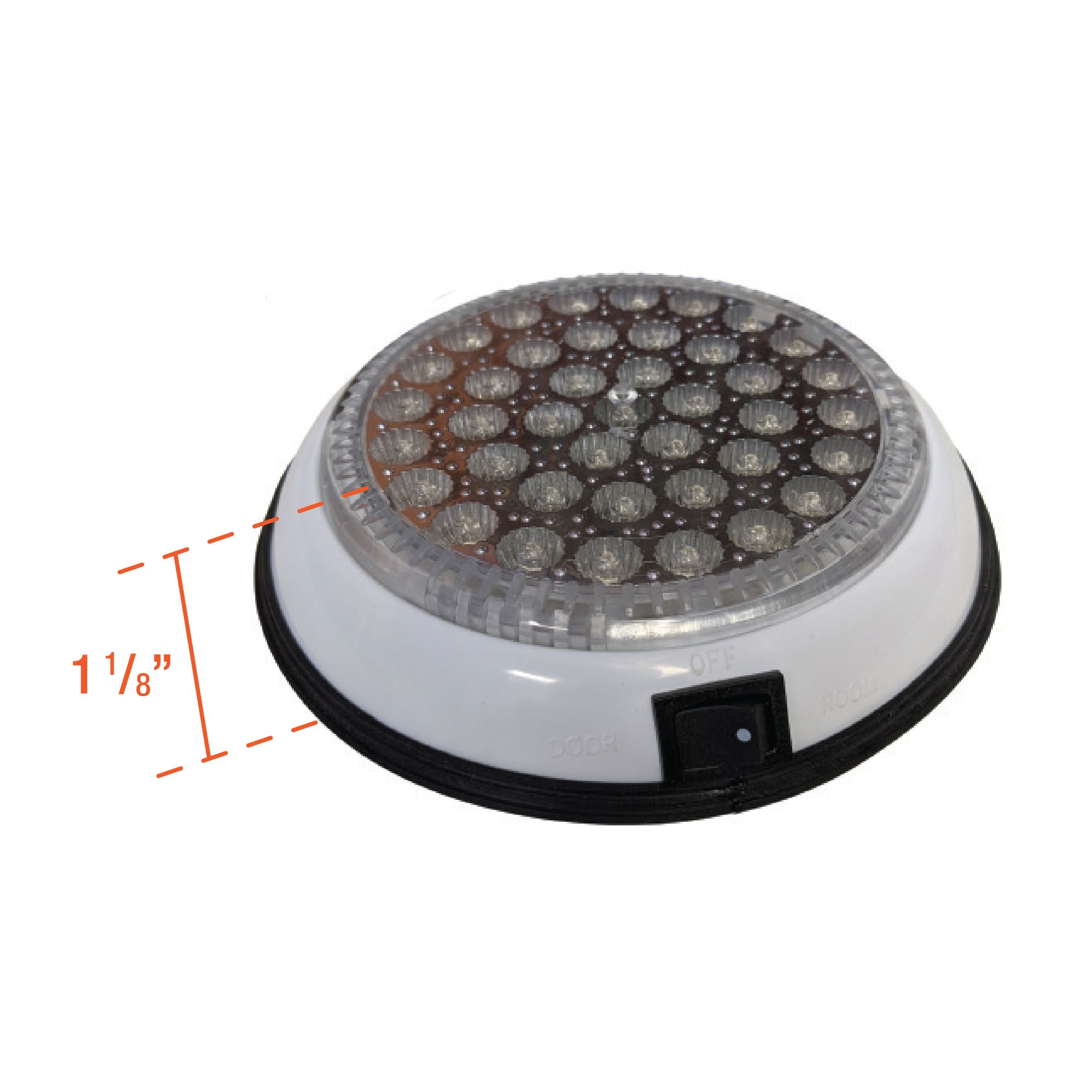 Uni-Bond LDL6000C - Round Utility/Dome Lamp with On-Off Switch - 6"