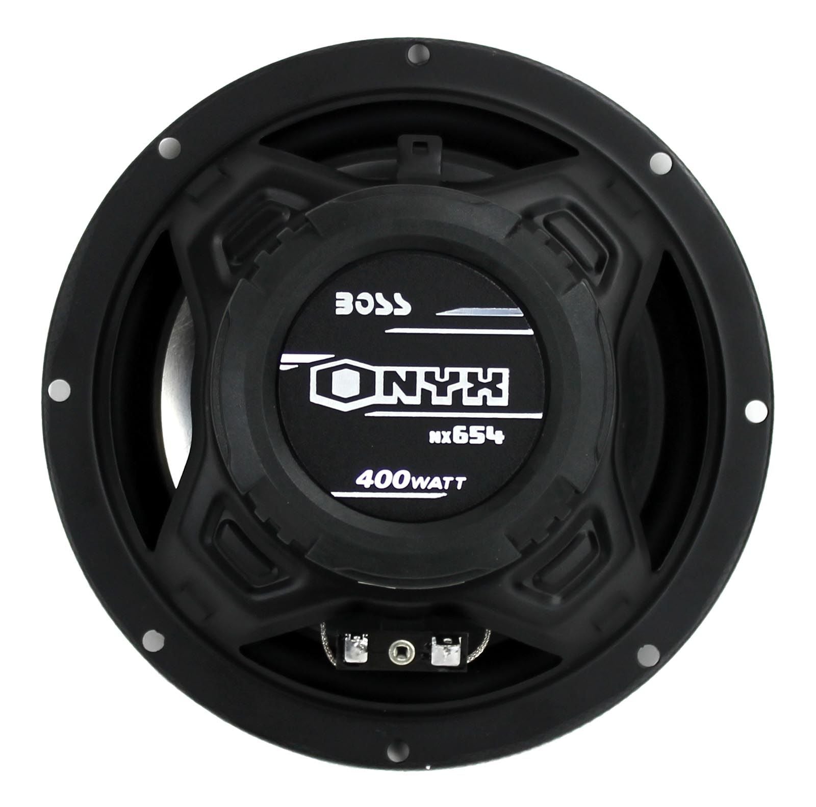 Boss NX654 - Onyx 6.5" 4-Way 400W Full Range Speakers. (Sold in Pairs)