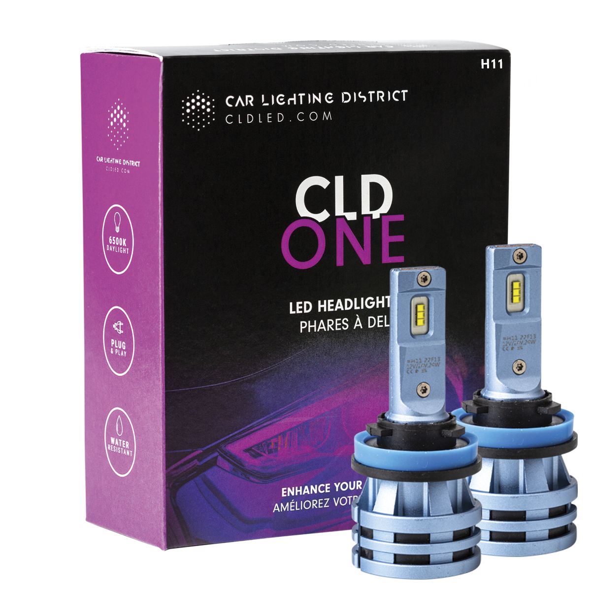 CLD CLDOEH11 - CLD ONE H11 LED Conversion Kit 6500K (2)