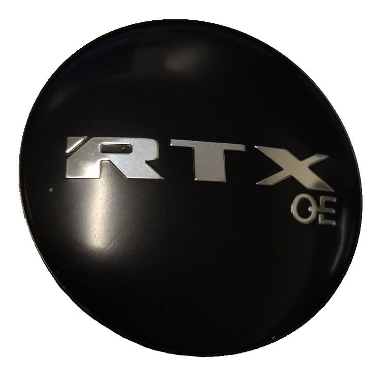 RTX 5618K54B1M5OE - Center Cap Satin Black with RTXoe Chrome Black Background