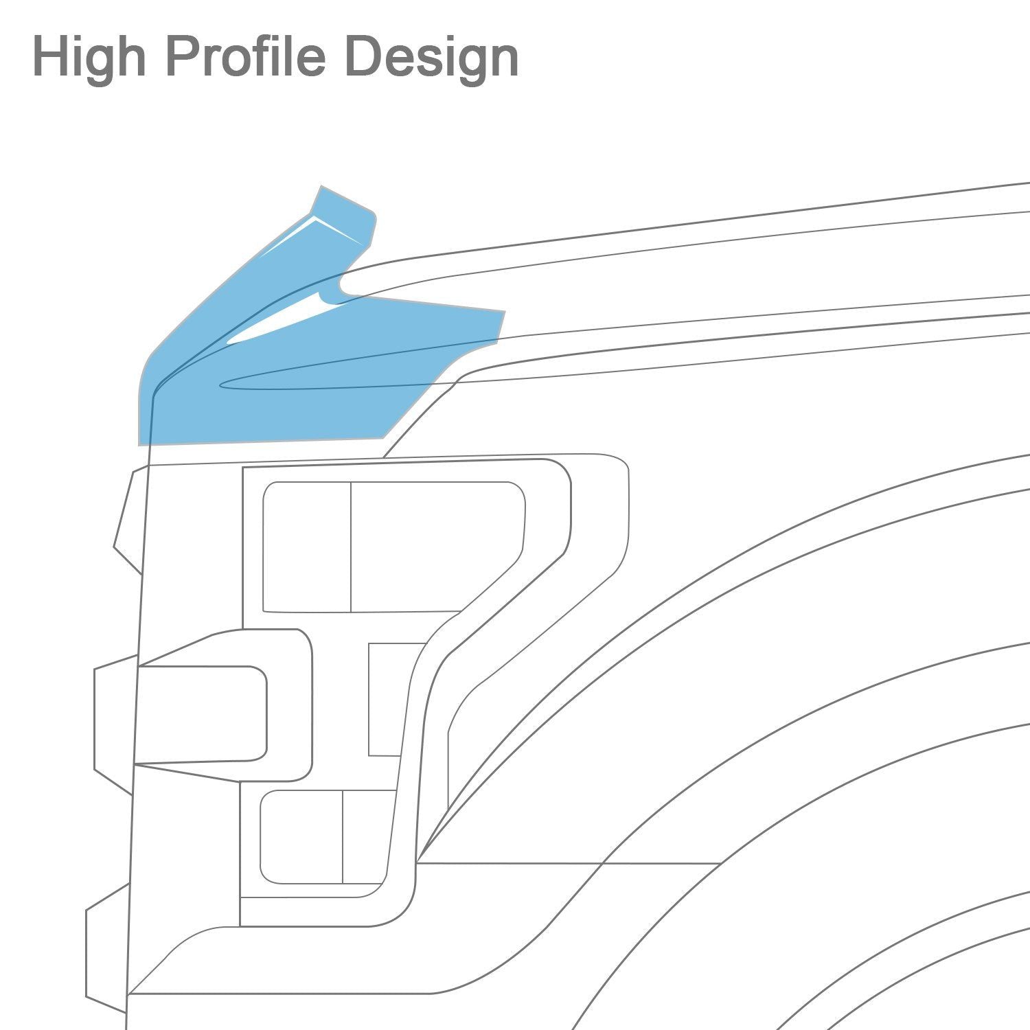 AVS® • 23045 • Bugflector • Hood Shield • Ram 1500 11-18 / 1500 Classic 19-23